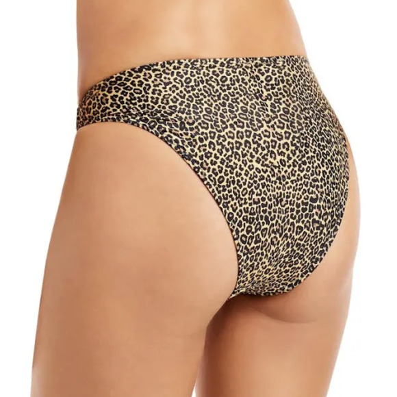 FAITHFUL THE BRAND Cheetah O-ring High Rise Bikini Bottoms - Picture 2 of 6